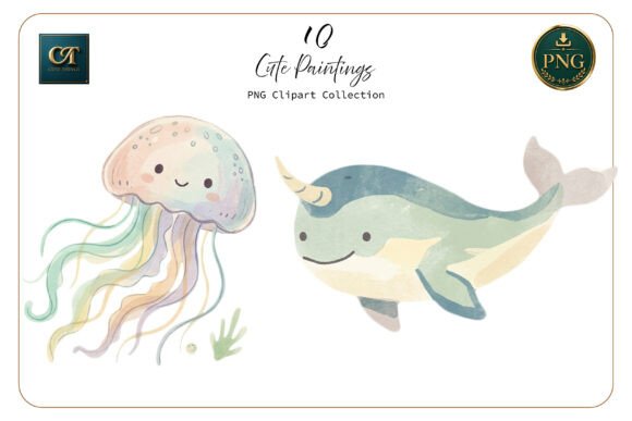 Download Cute Watercolor Style Png Set - Cute watercolor Collection
