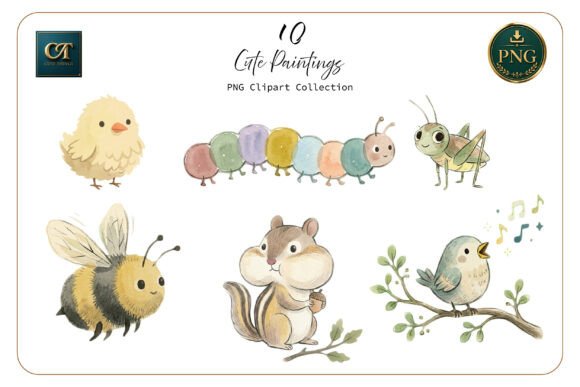 Download Cute Watercolor Animal Clipart Set - Cute watercolor Collection