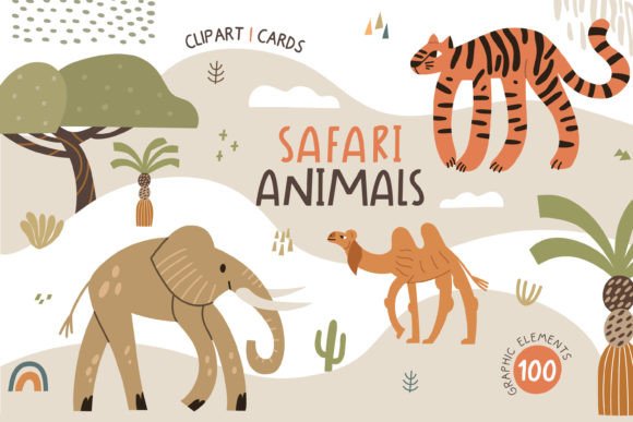 Download Safari Animals Clipart / Cards - Premium Resources