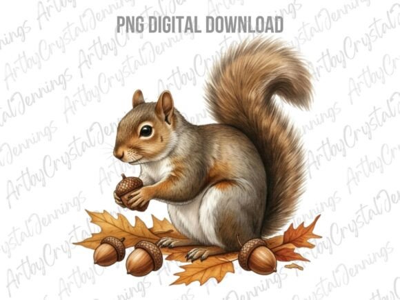 Download Cute Watercolor Squirrel Clipart PNG - Cute watercolor Collection