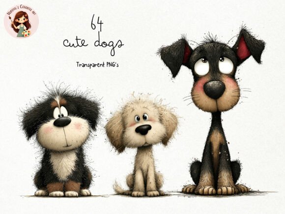 Download Cute Watercolor Dogs PNG Clipart - Cute watercolor Collection