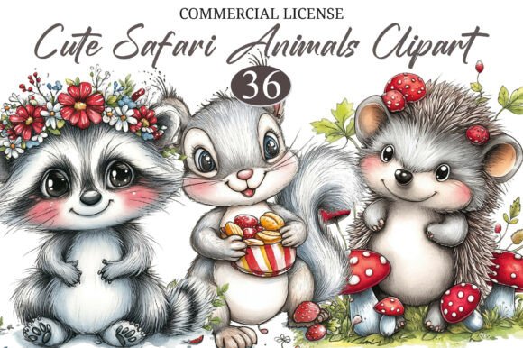 Download Cute Safari Animals Clipart - Safari animals clipart Collection