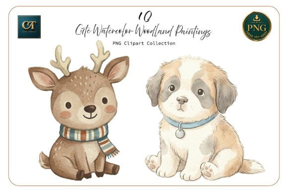 Download Cute Watercolor Style Animals - Cute watercolor Collection