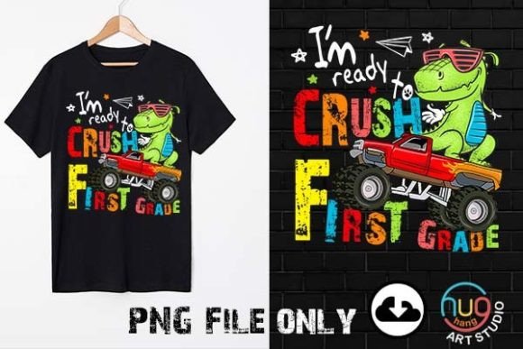 Download I'm Ready to Crush 1st Grade Dinosaur - Premium Resources